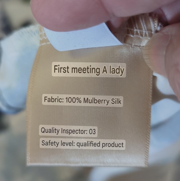 A Lady 100% Silk Maxi Sleeveless Dress - Picture 13 of 15